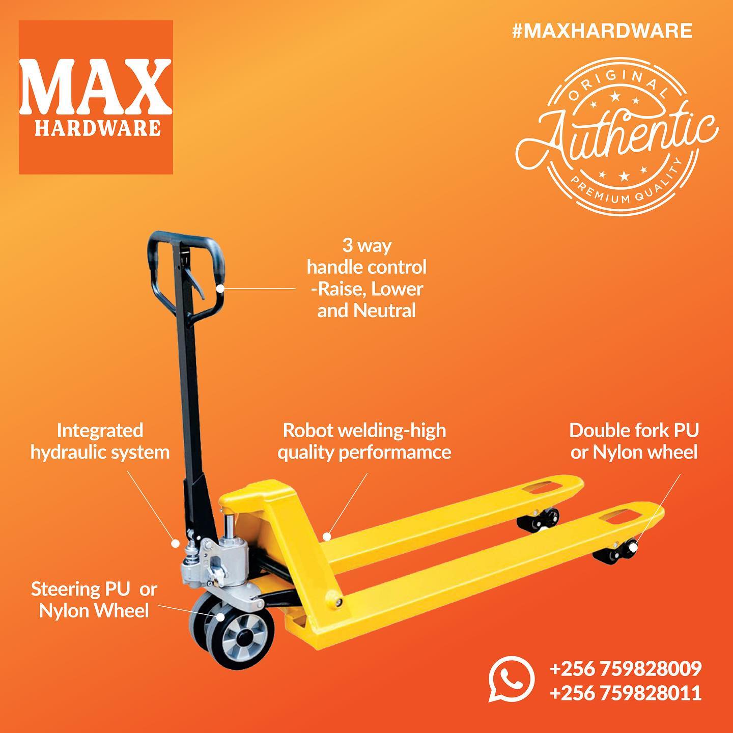 Max Hardware - Pallet trolley is a standard model that’s... | Facebook