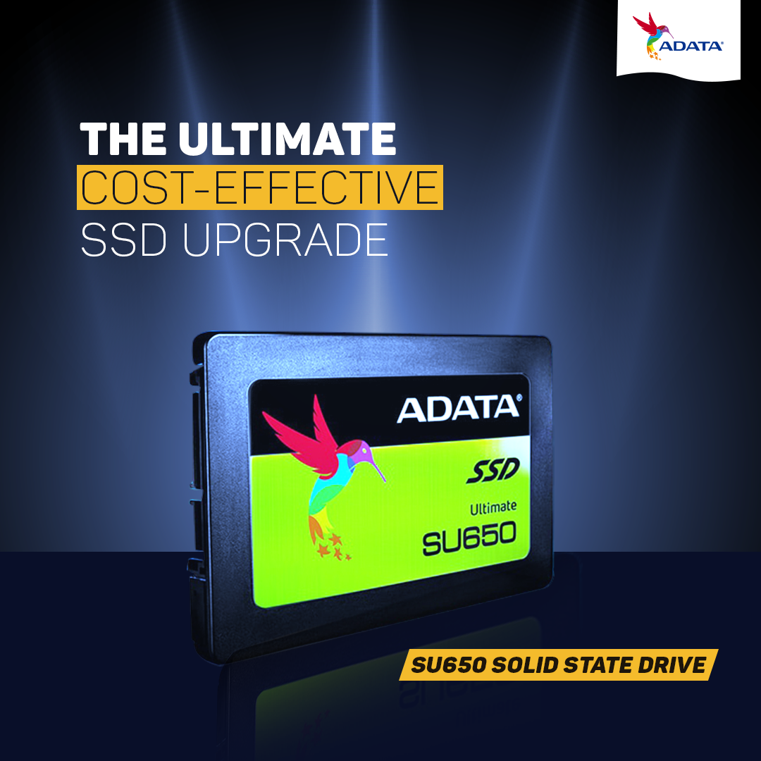 ADATA 480GB SSD The Ultimate SU650 solid state drive implements 3D