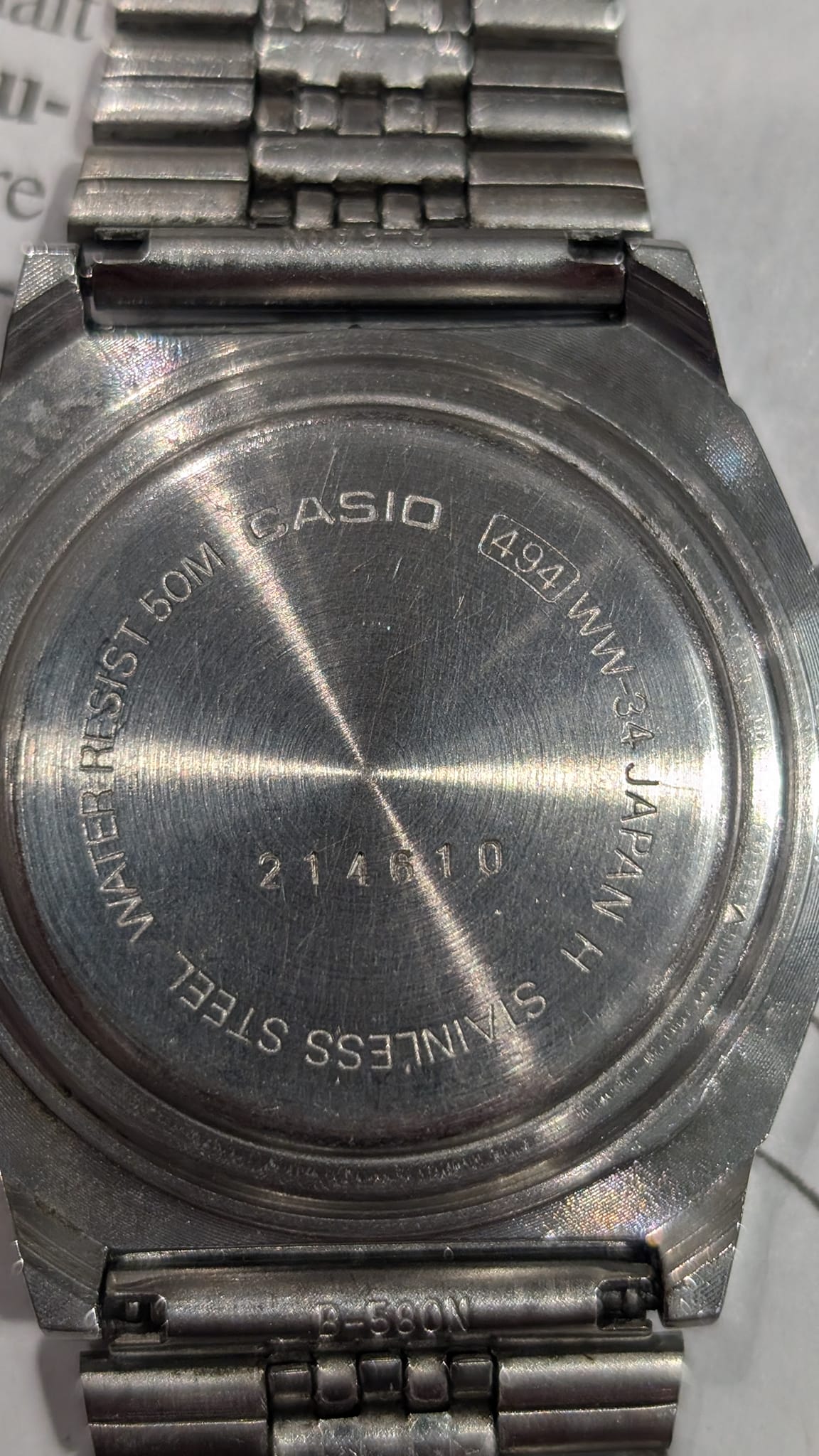 Casio WIDE TEMP-LC WW-34 (module 494) Rare pair of this superbe watch