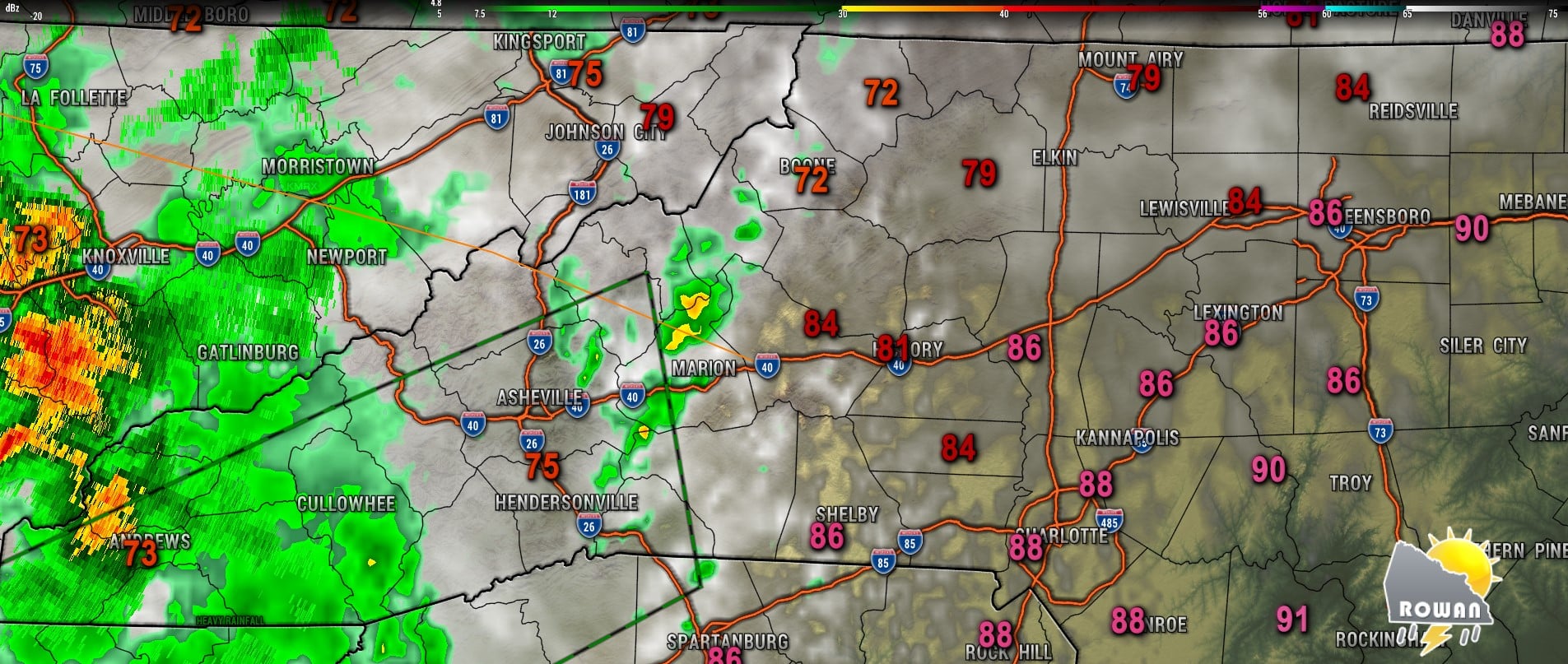 Rowan County Weather - Showers and storms associated with he remnants ...