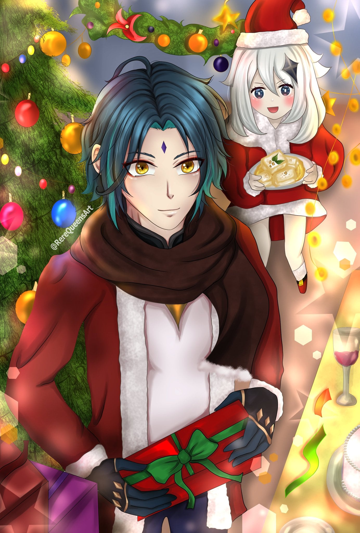 Merry Xmas Xiao Is Getting Tofu For Rere Queen S Art Facebook