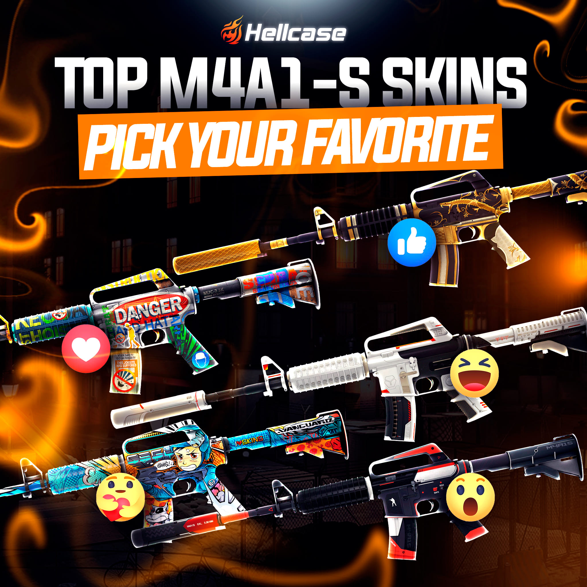 CS:GO Hellcase - Here are some of the hottest M4A1-S... | Facebook