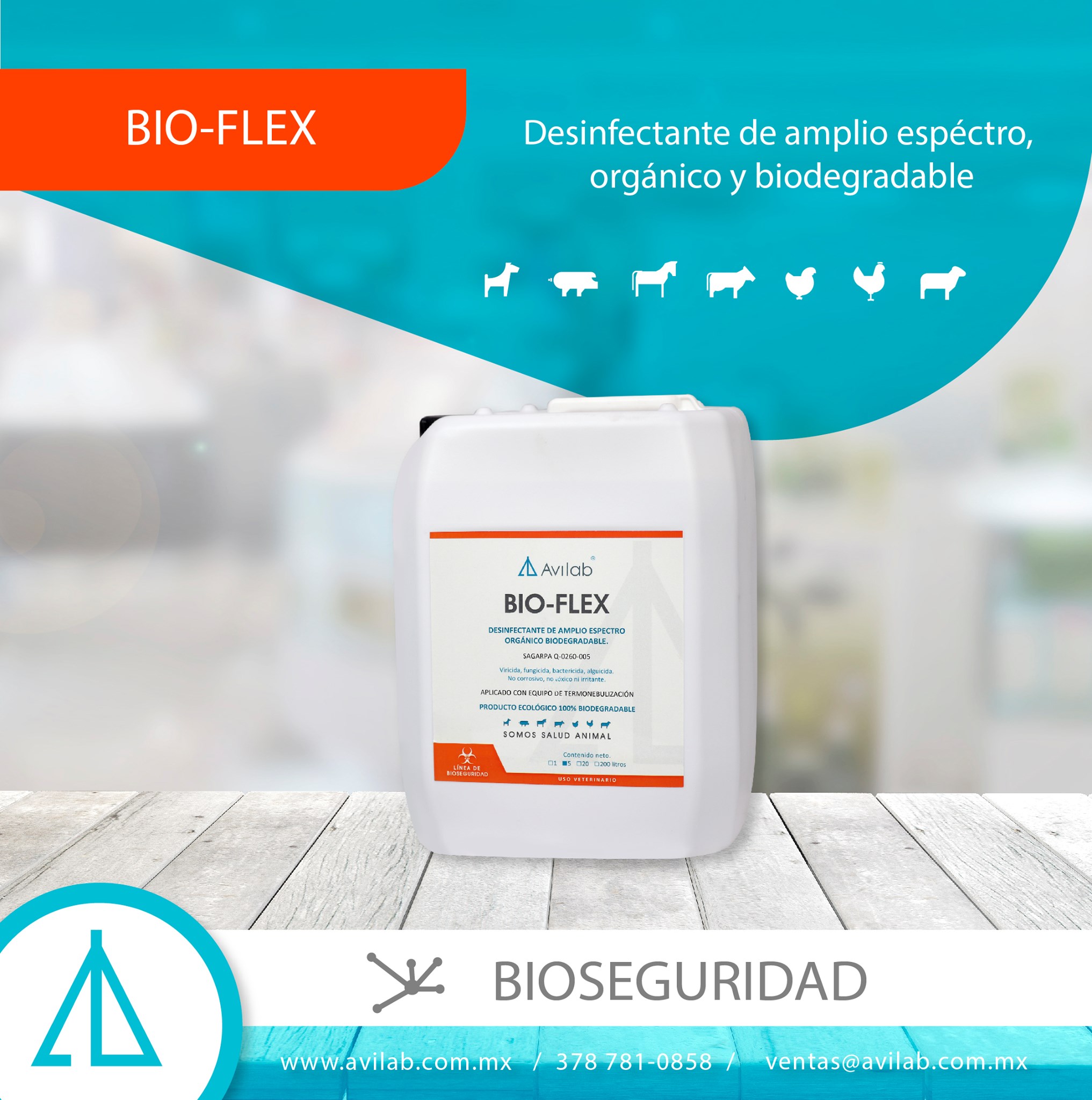 BIO-FLEX, Desinfectante líquido de... - Laboratorios Avilab | Facebook