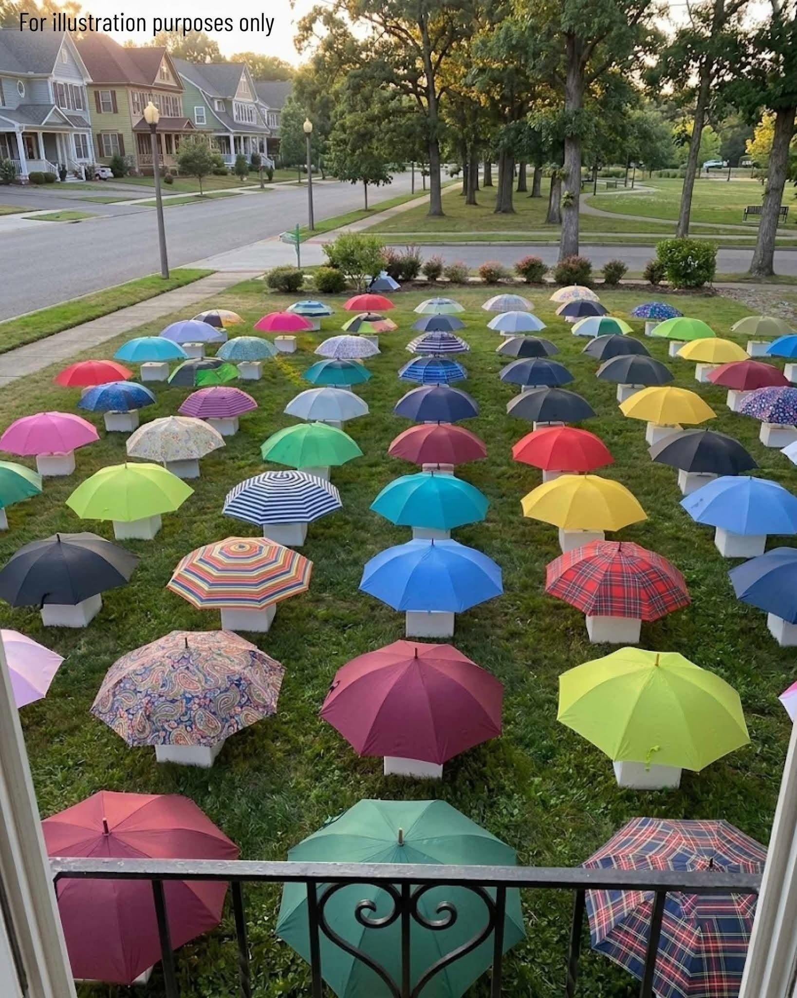 Son gives late dad's umbrella to pregnant stranger and 47