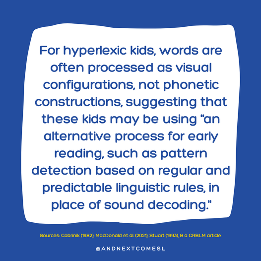 The... - And Next Comes L - Hyperlexia & Autism Resources | Facebook
