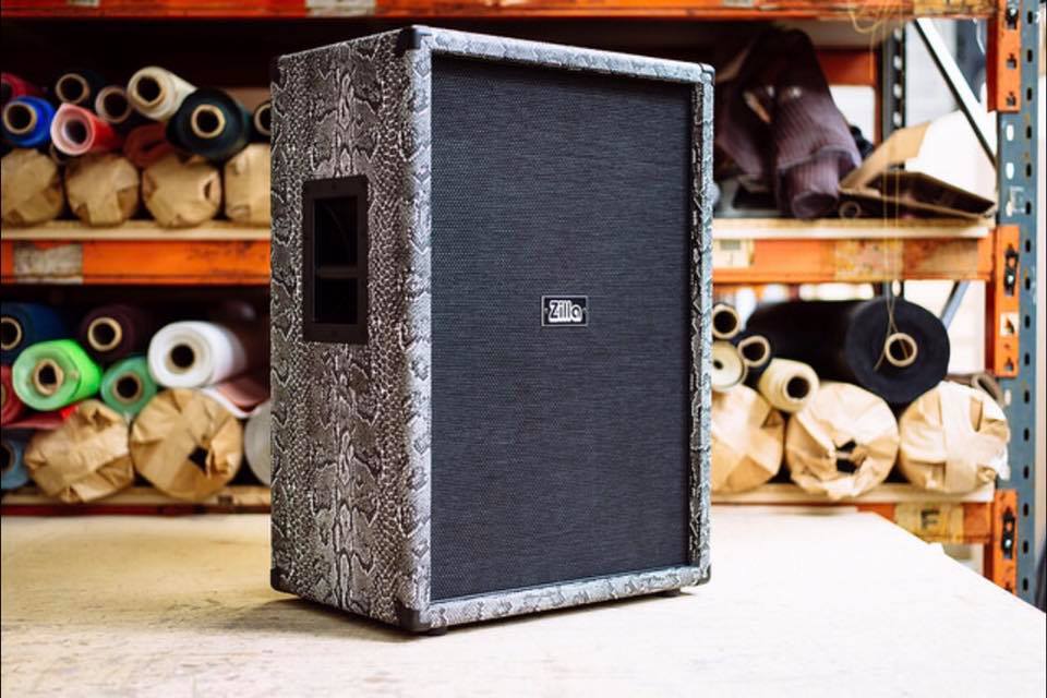 Super Fatboy 2x12. Black western tolex with vox style grill and