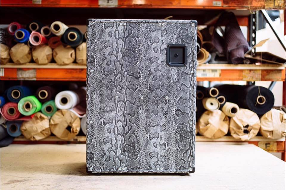 Here's a vertical Super Fatboy in snakeskin tolex with black grill