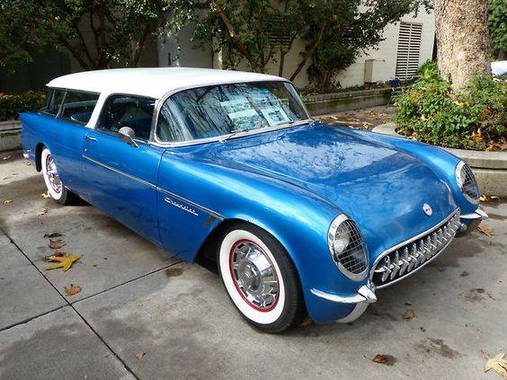 1954 Corvette nomad concept car via classic cars