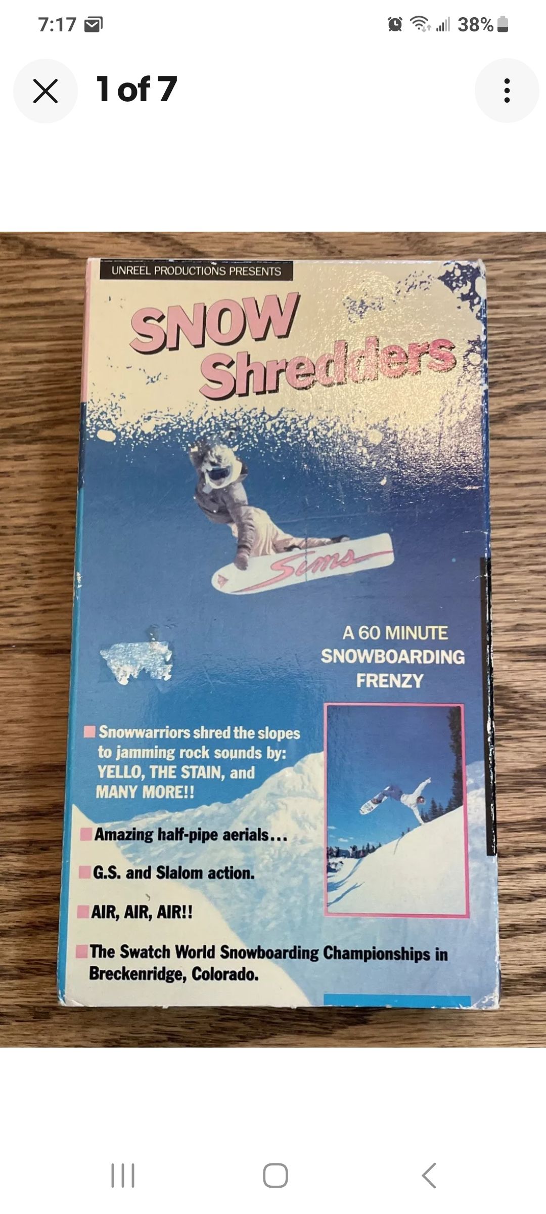 Vintage snowboard VHS collection including Crusty Demons