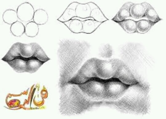 طريقة رسم فم الطفل - اوتاكو رسامي العرب