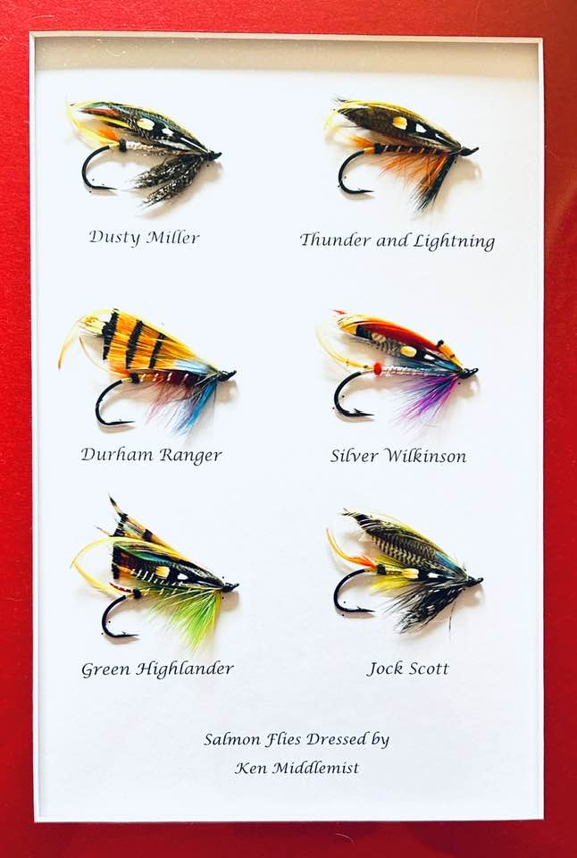 Classic salmon flies tied by Hardy Tackle tier