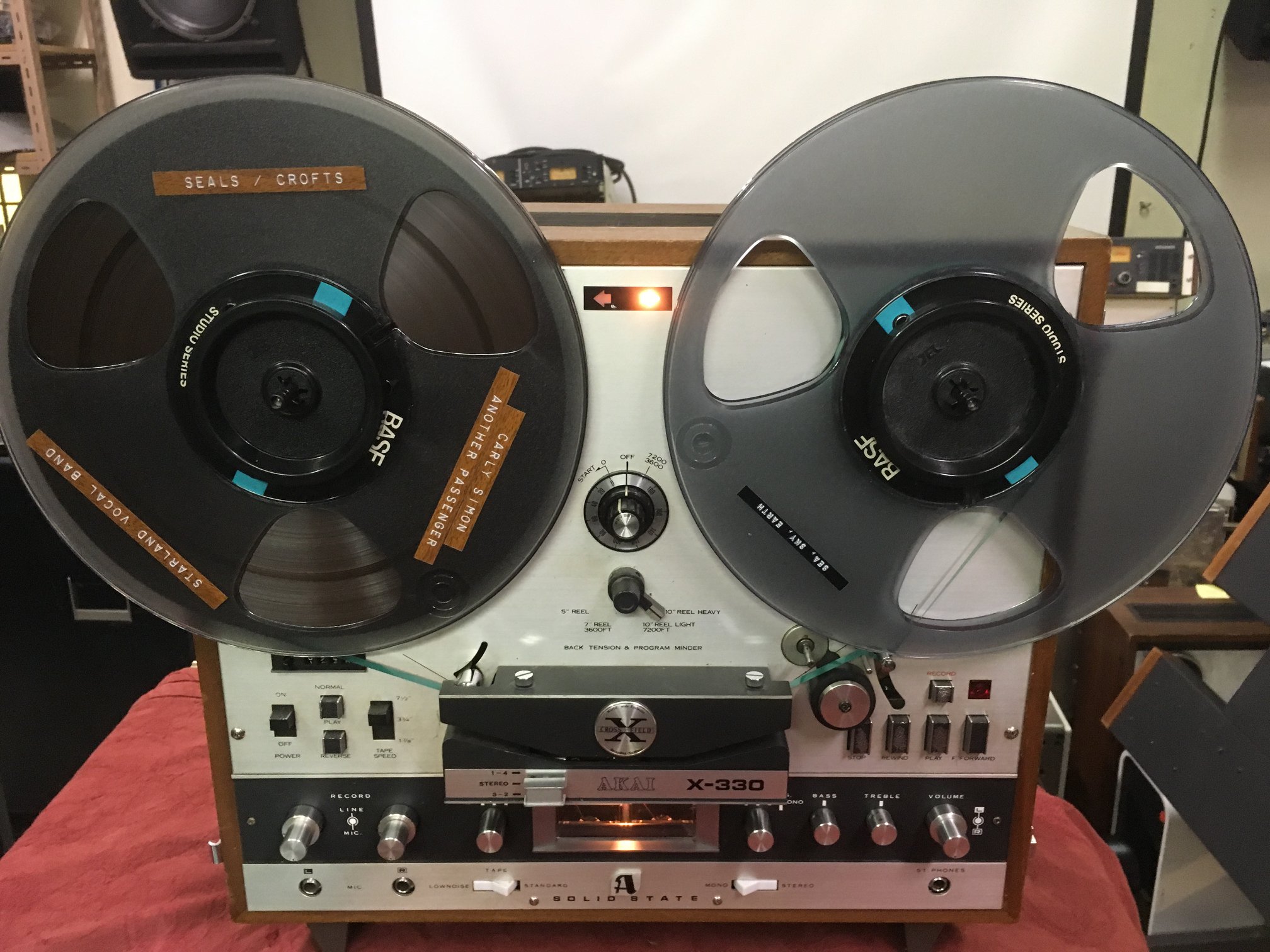 Akai GX-646 reel-to-reel tape recorder servicing