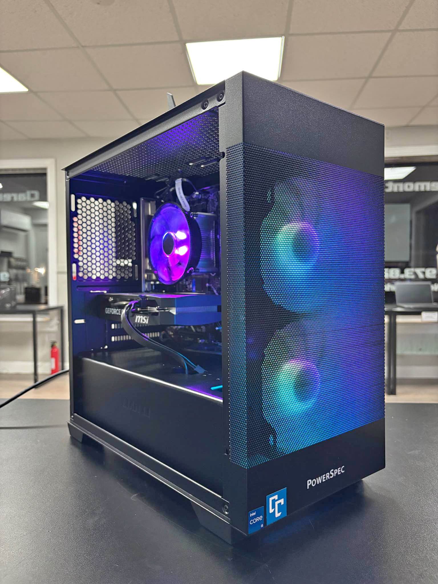 2025 PowerSpec Gaming PC G239 (Intel Core i5-14400F + Nvidia GeForce ...