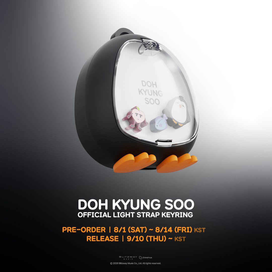 EXO D.O. DOH KYUNG SOO ペンライトバッグ ぬいぐるみポーチ DOH KYUNG SOO OFFICIAL LIGHT STRAP KEYRING 📆 Pre-order 2026.08.01