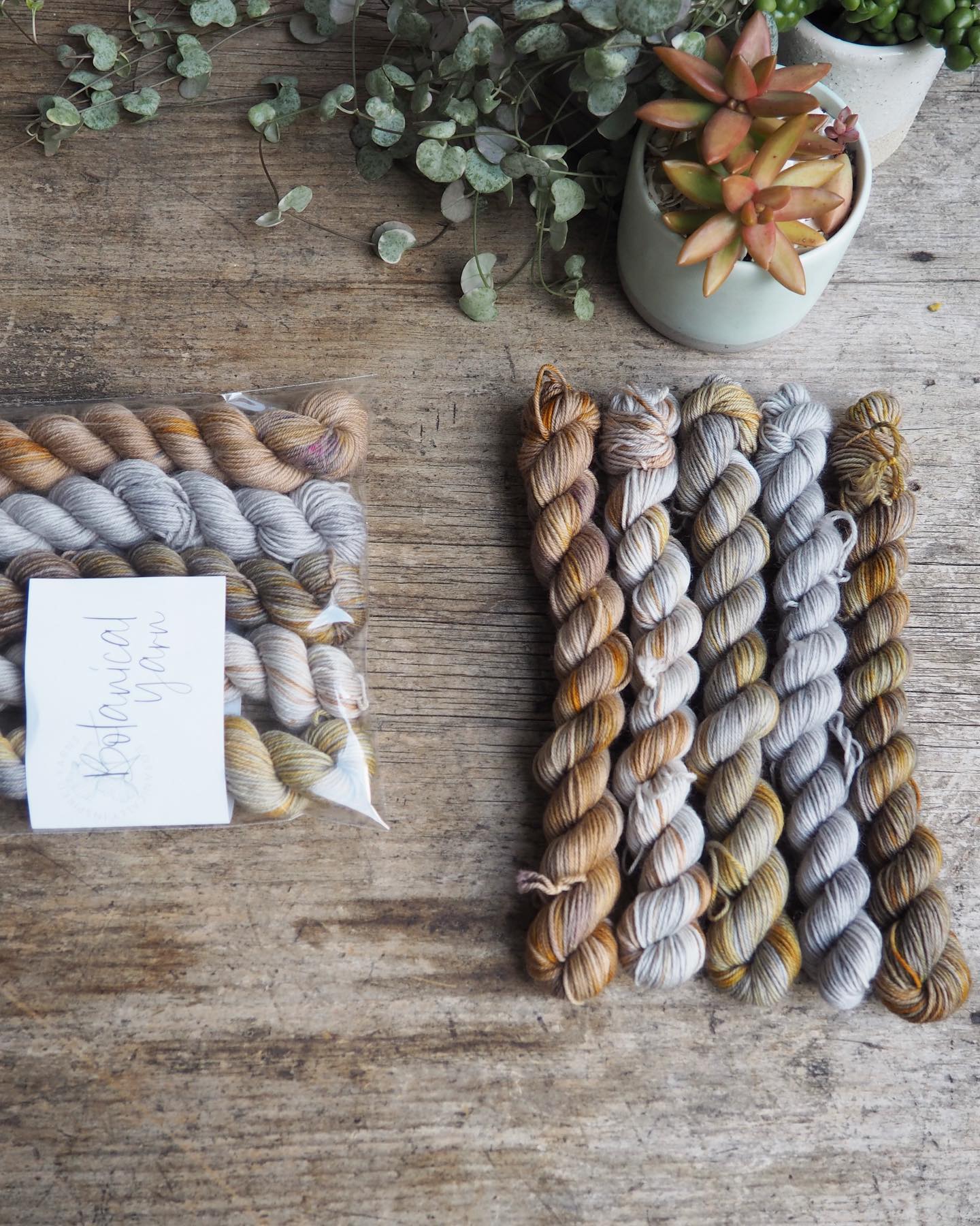 Botanical yarn - NEW Grellow mini skein set... there’s...
