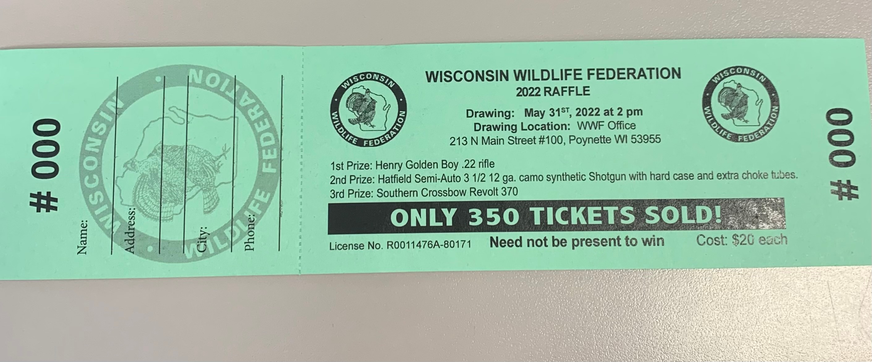 A New 2022 WWF Raffle:... - Wisconsin Wildlife Federation