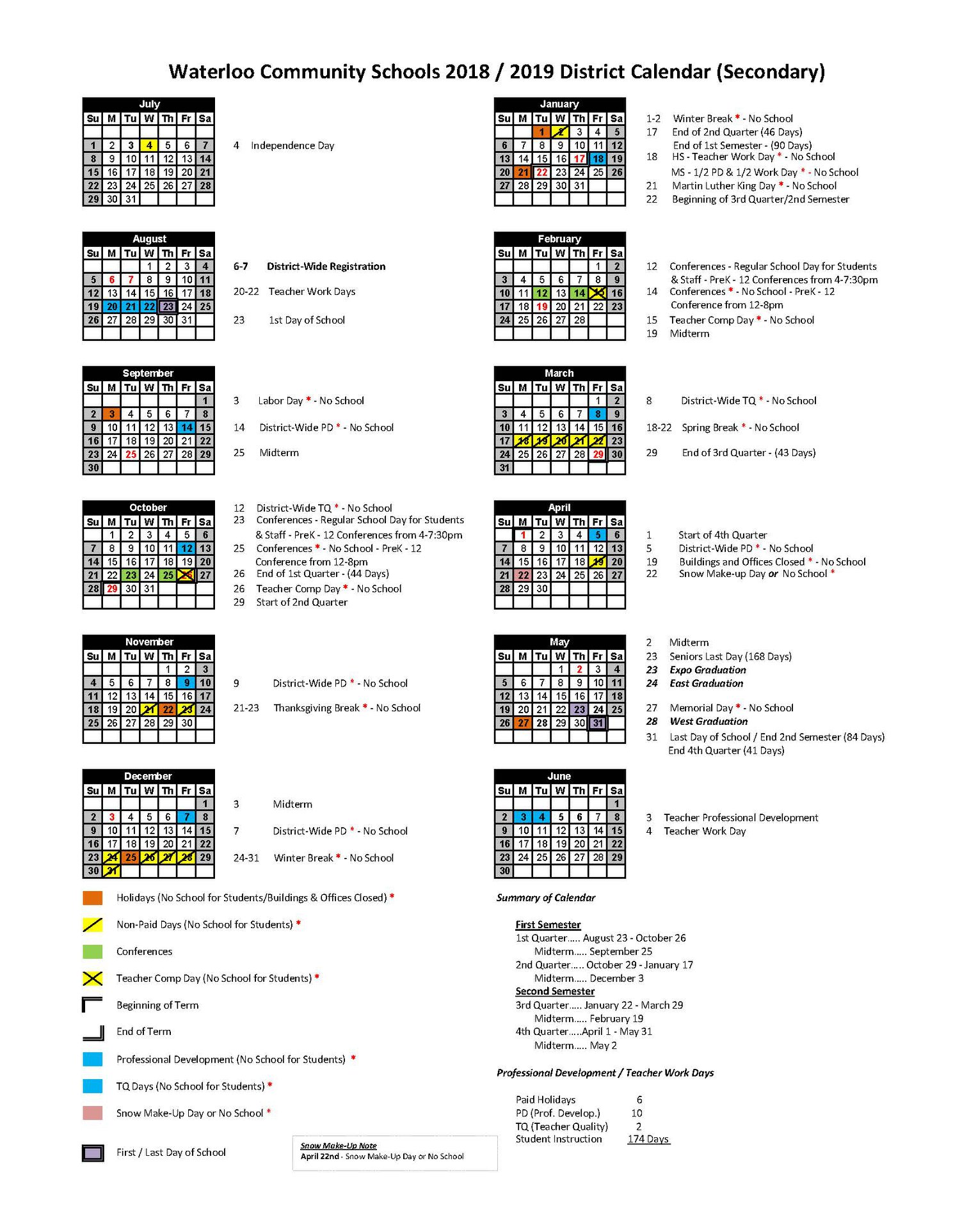 Kennewick school district calendar key dates