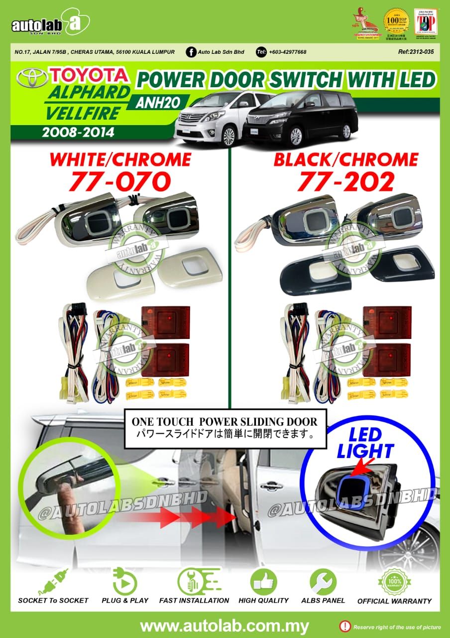 Side Mirror Toyota Alphard Vellfire Agh30 Ggh30 Agh35 Ggh35 can