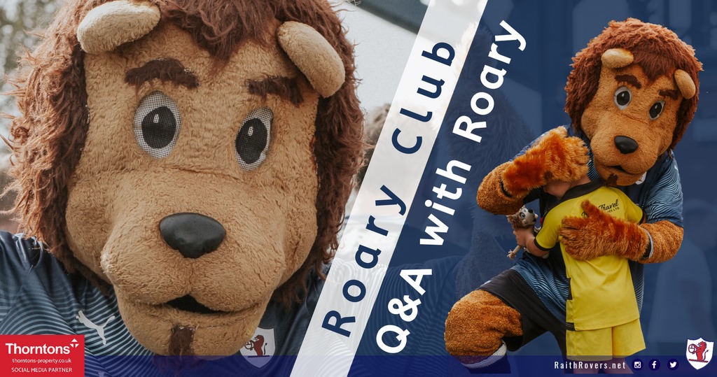 Raith Rovers FC - 🦁 Roary Q&A Calling all #RoaryClub members, an email ...