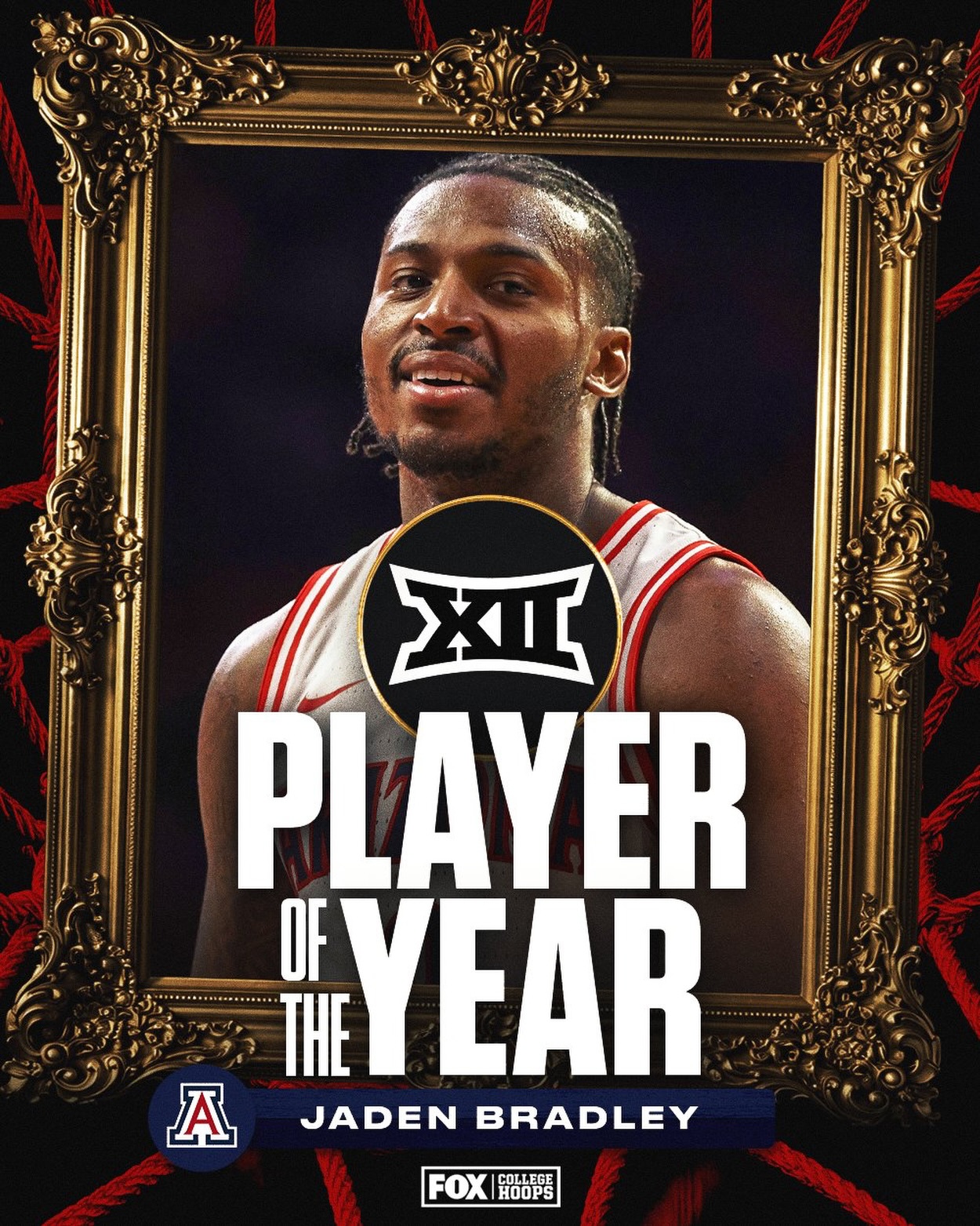 BIG 12 PLAYER OF THE YEAR 🏆 @arizonambb's Jaden Bradley takes