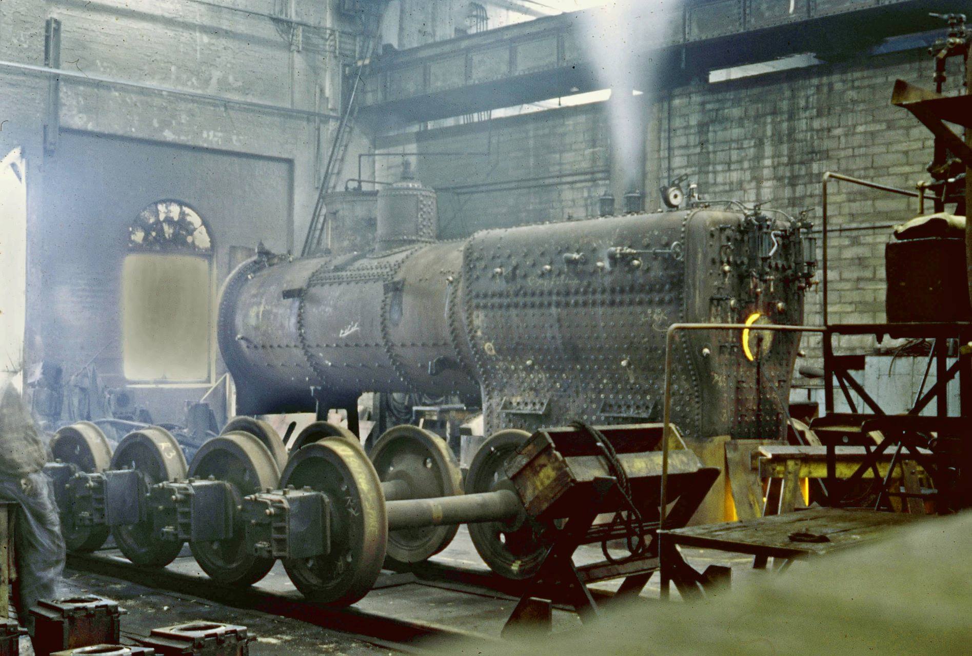 NSW 5112 locomotive boiler test at Eveleigh Works
