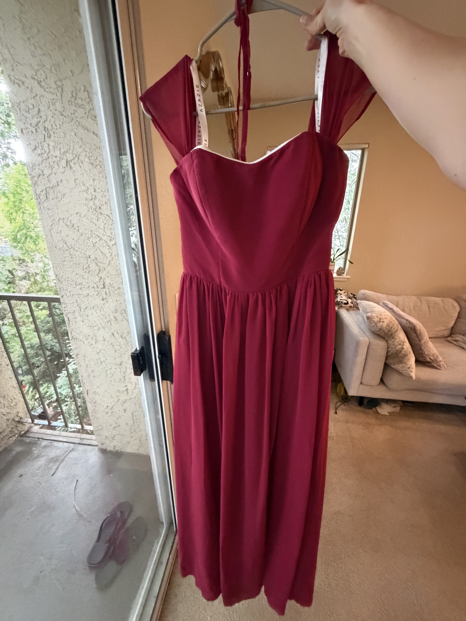 apple red bridesmaid dresses Long Sleeves Satin Long Mermaid , BN1086 lace appliques Color Women's Red Bridesmaid Dresses |