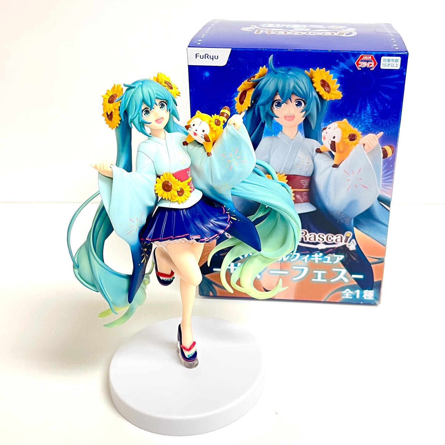 All Blue Anime - New Miku X Rascal Figure #hatsunemiku...