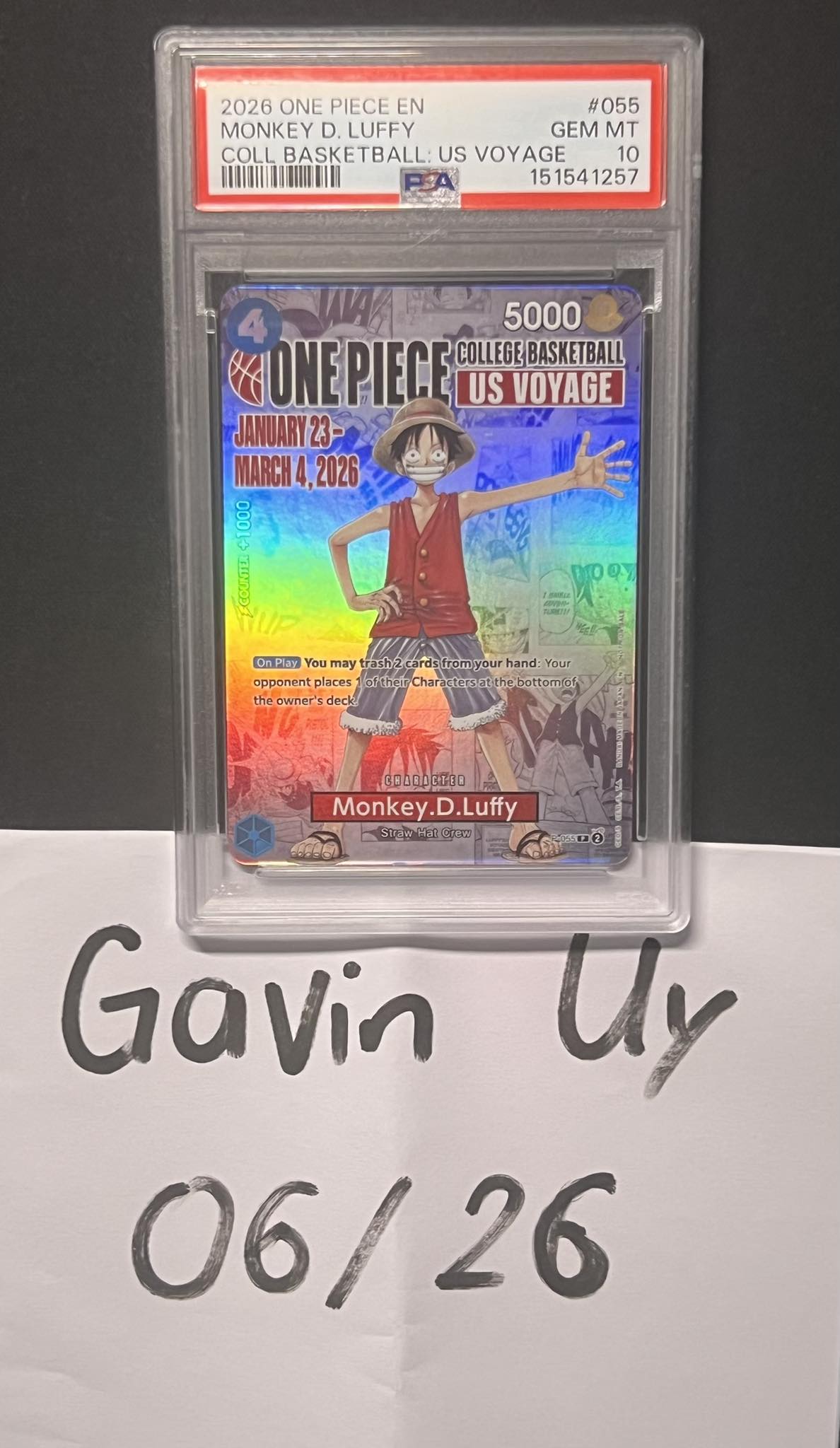 🏀 EXTREMELY RARE: ** **One Piece College Basketball US Voyage