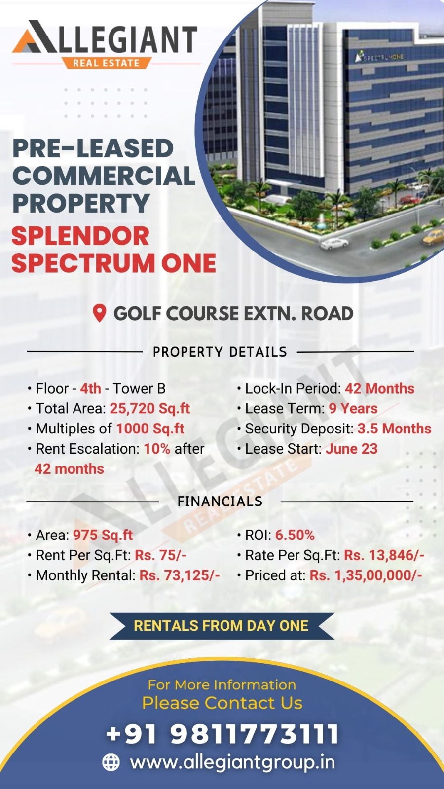 Allegiant - 🏙️ 𝐒𝐩𝐥𝐞𝐧𝐝𝐨𝐫 𝐒𝐩𝐞𝐜𝐭𝐫𝐮𝐦 𝐎𝐧𝐞 - Pre-Leased Commercial Property 🏙 ...