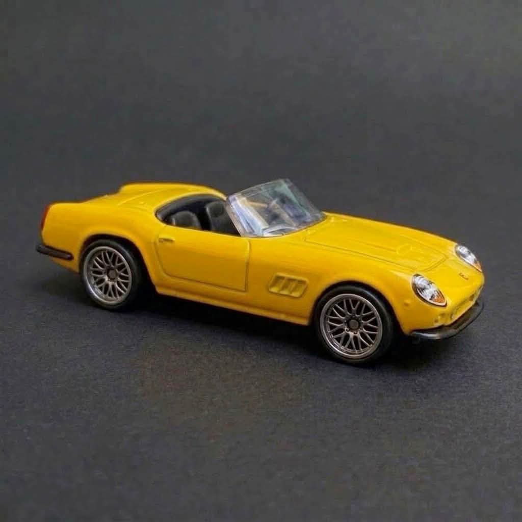 Hot Wheels 2027 Ferrari California 250 die-cast model concept