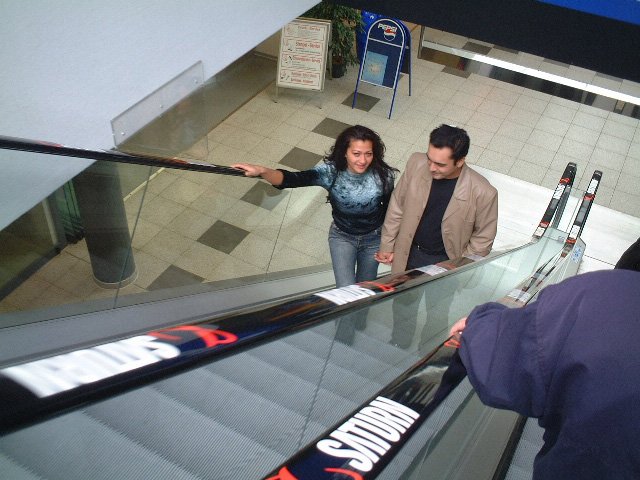 Step by Step Escalator Handrail Advertising