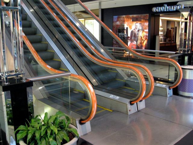 Step by Step Escalator Handrail Advertising