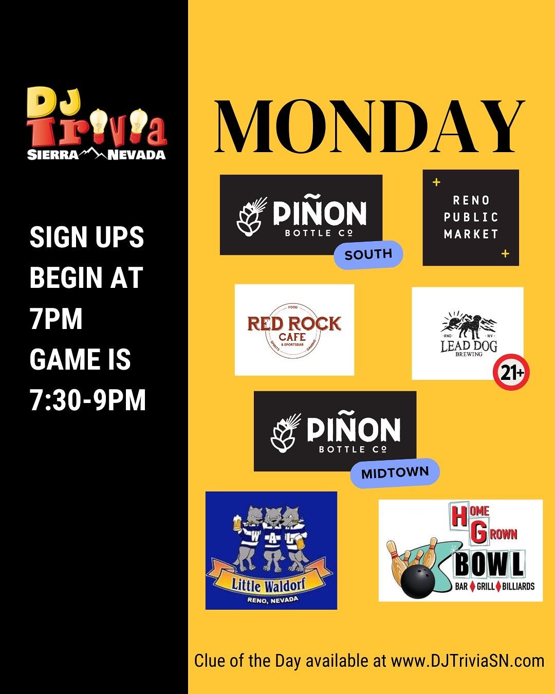 Join us at one of our many... - DJ Trivia Sierra Nevada | Facebook