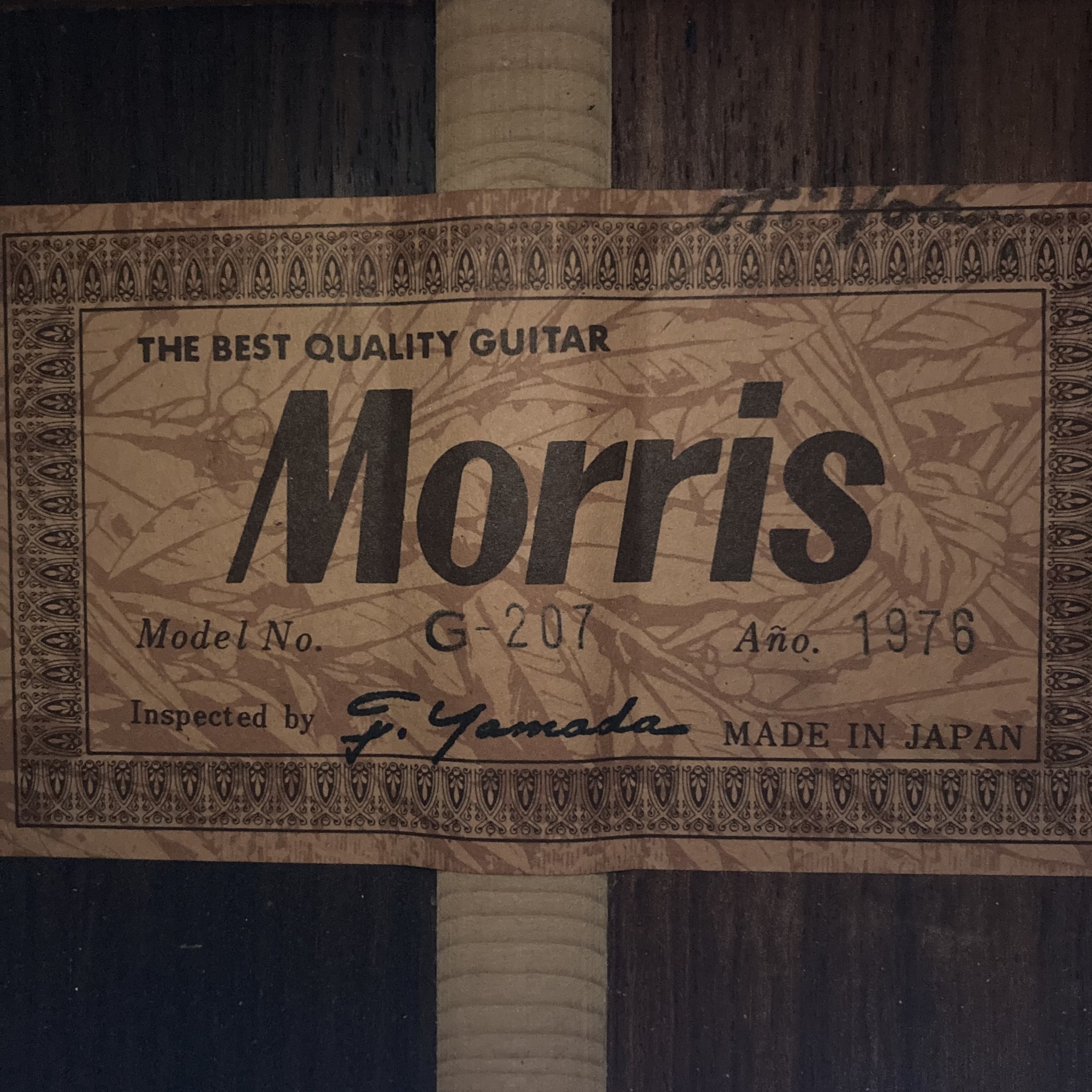 What is this vintage Morris guitar from Japan?