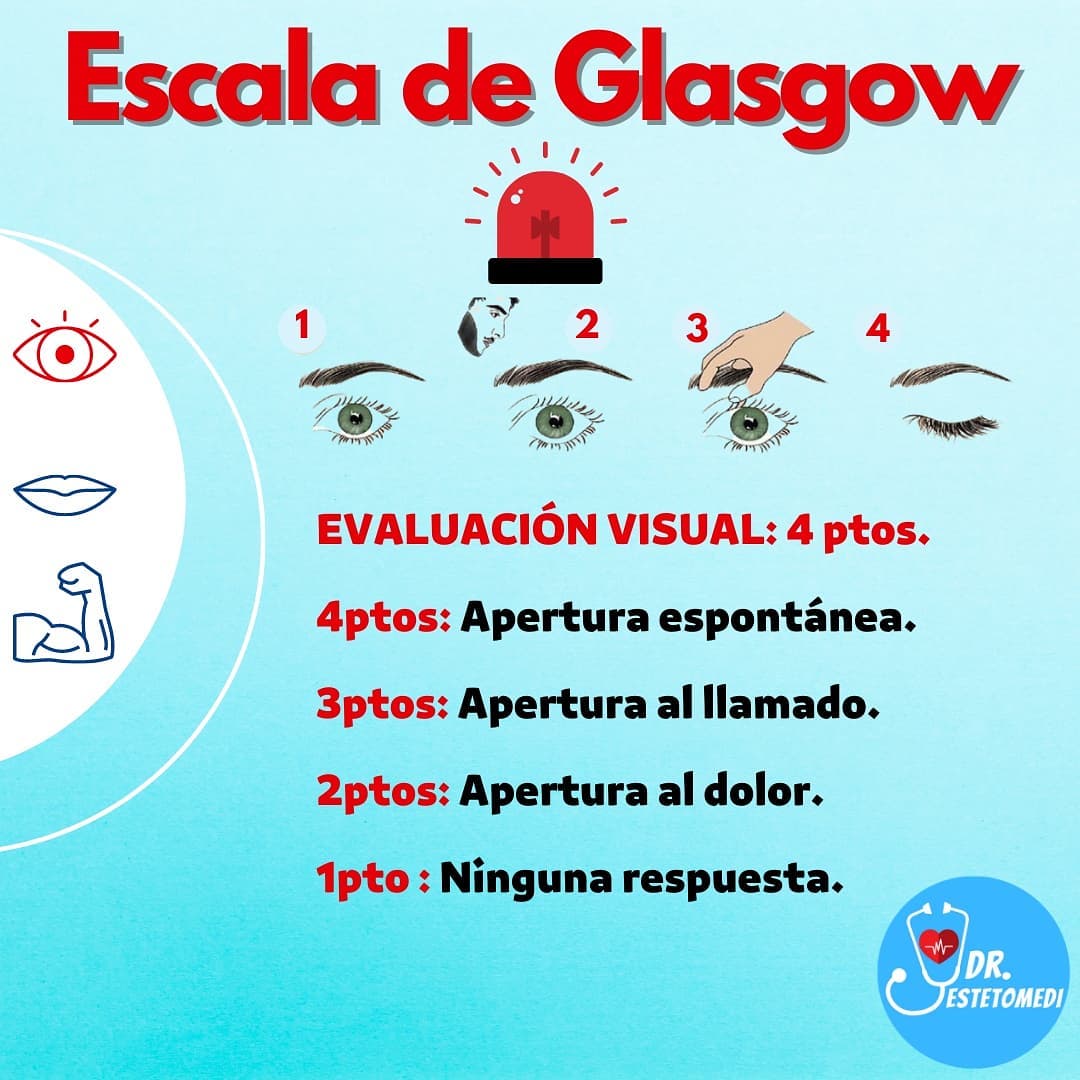 Dr.Estetomedi - La escala de coma de Glasgow (ECG) es una...