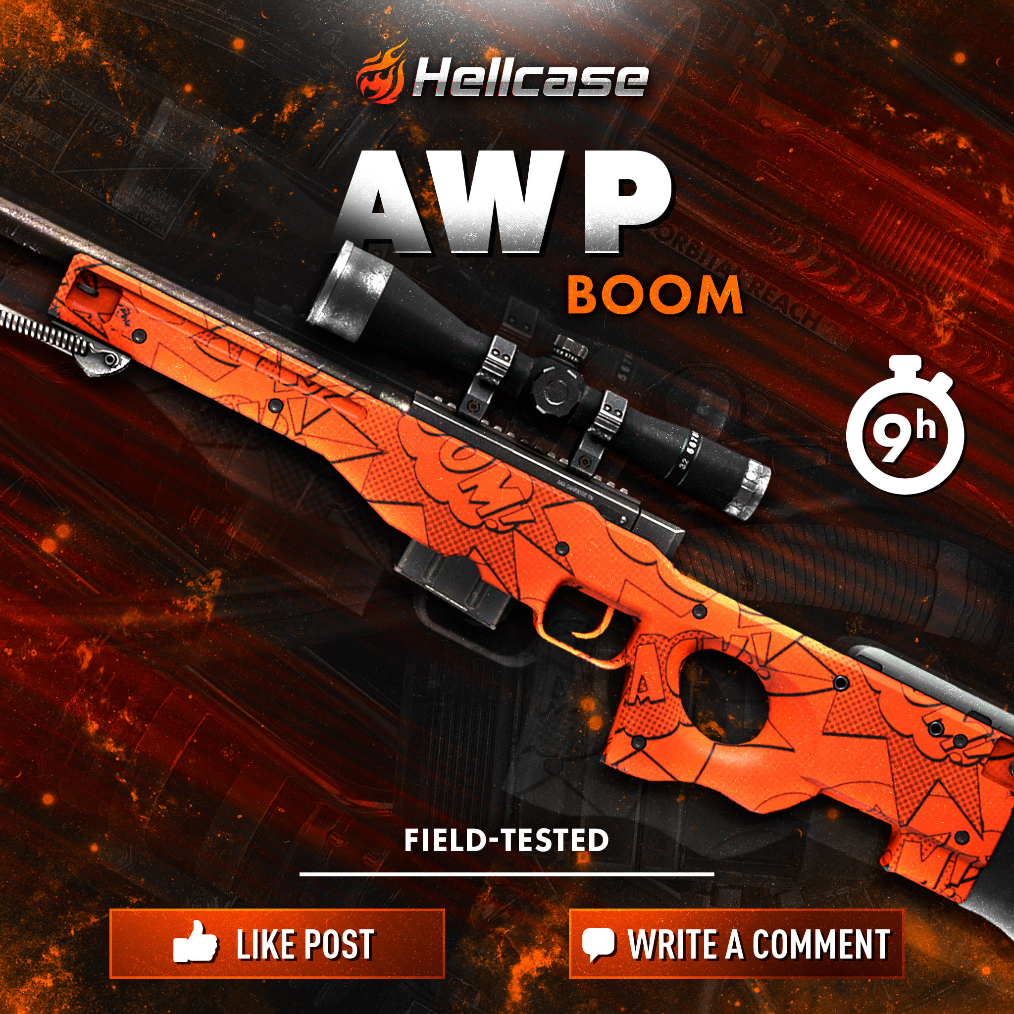 CS:GO Hellcase - 🔥 Fast Giveaway: 🎁 Like Our Page And Like...