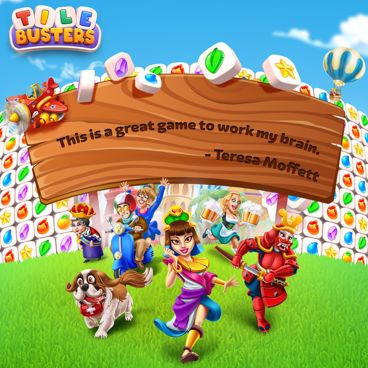 Tile Busters - Your words really help us to keep going and...