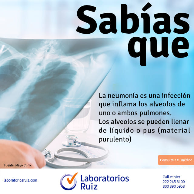 La #neumonía es una enfermedad que... - Laboratorios Ruiz