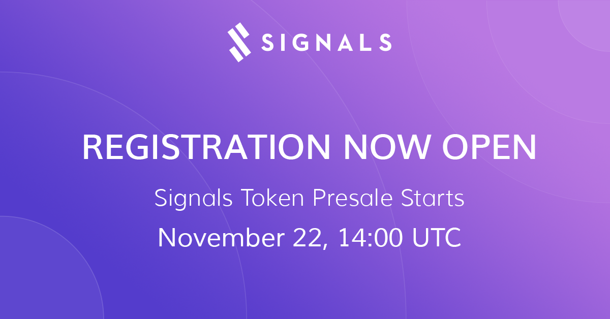 Signals - Register at https://signals.network/token to get... | Facebook