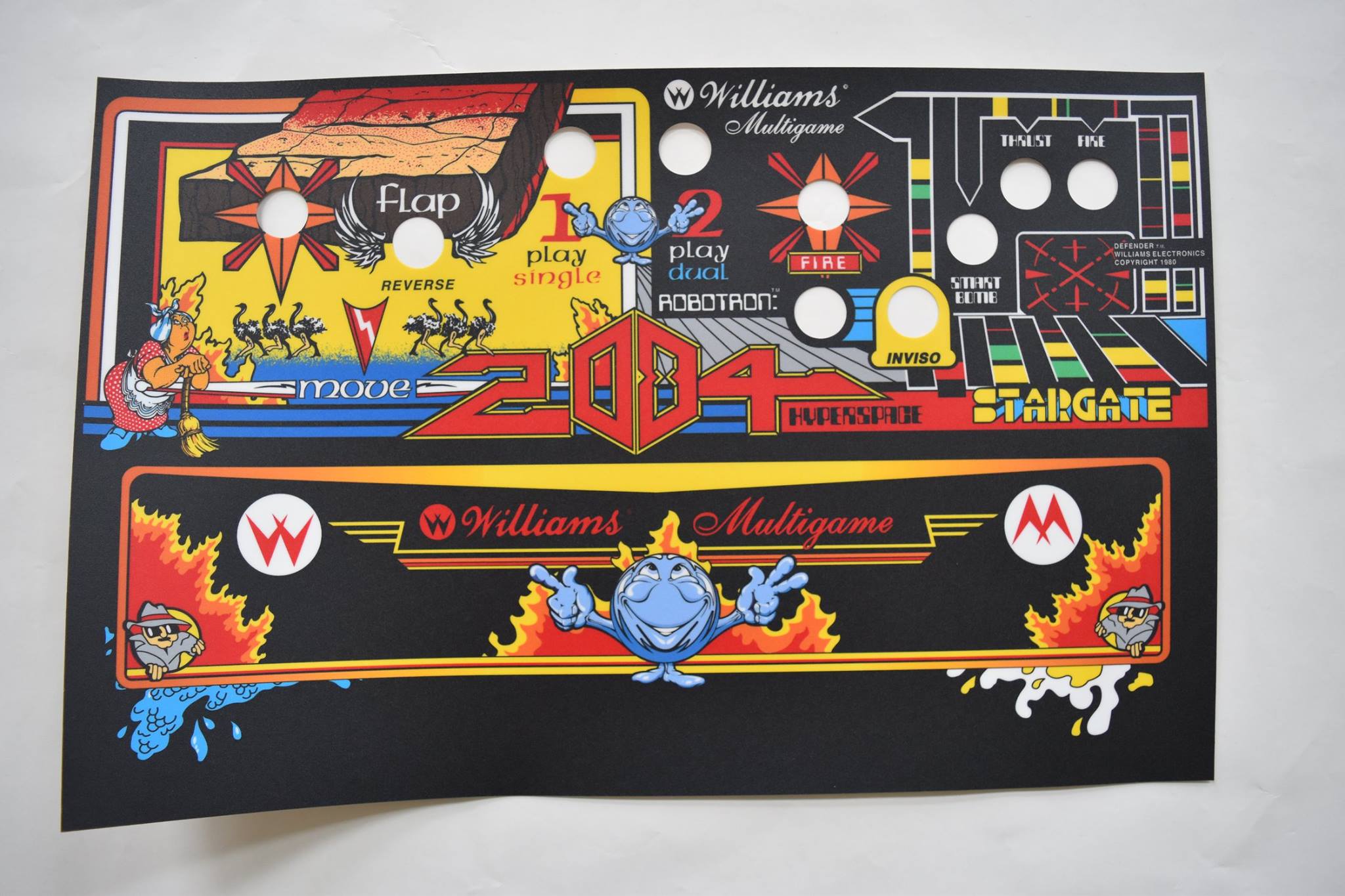 Phoenix Arcade - NEW product. Pole Position metal panels....