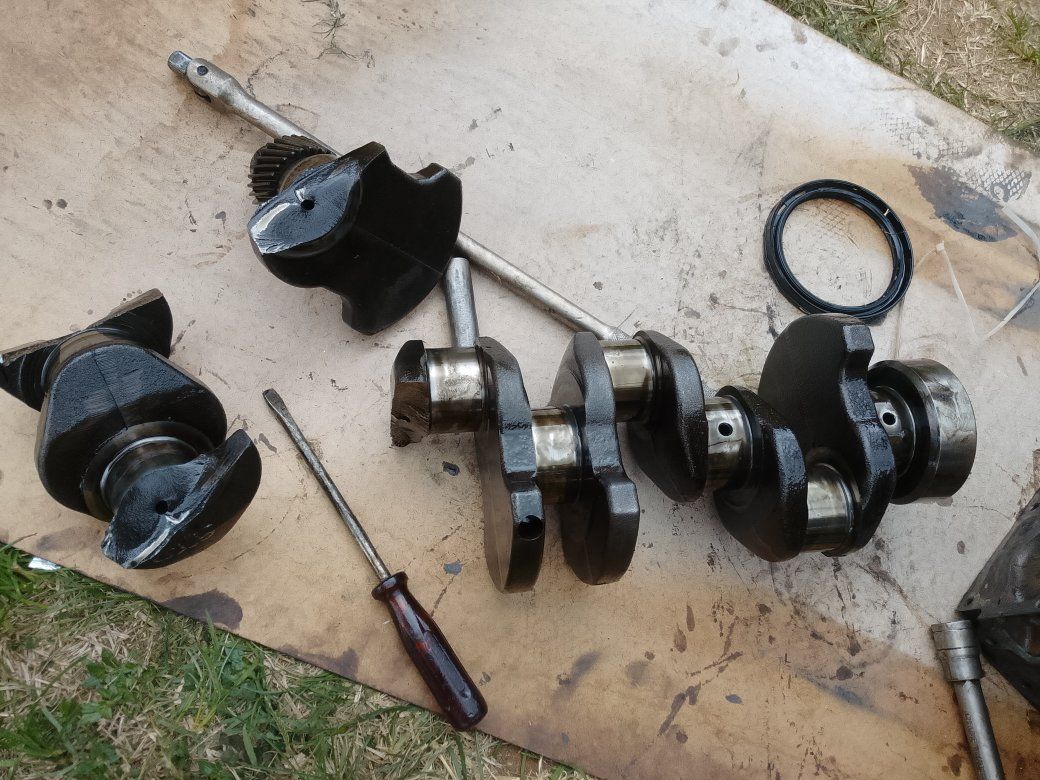 Repairing a bent and damaged Crusher drive shaft for a customer