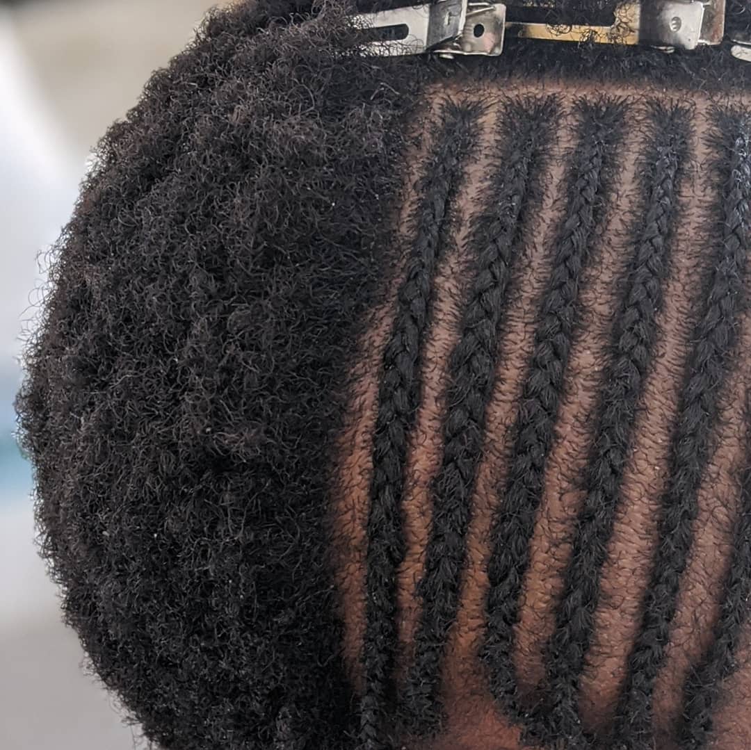 Braids n Baking - Mini fro cornrows 🖤🖤🖤 #manchesterbraids... | Facebook