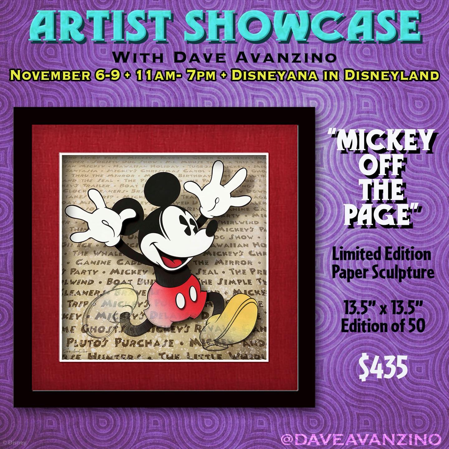 David Flores デイビッドフローレス ミッキーマウス アートフォト額装 Greaser Mickey art by David Flores at The Outsiders House Museum