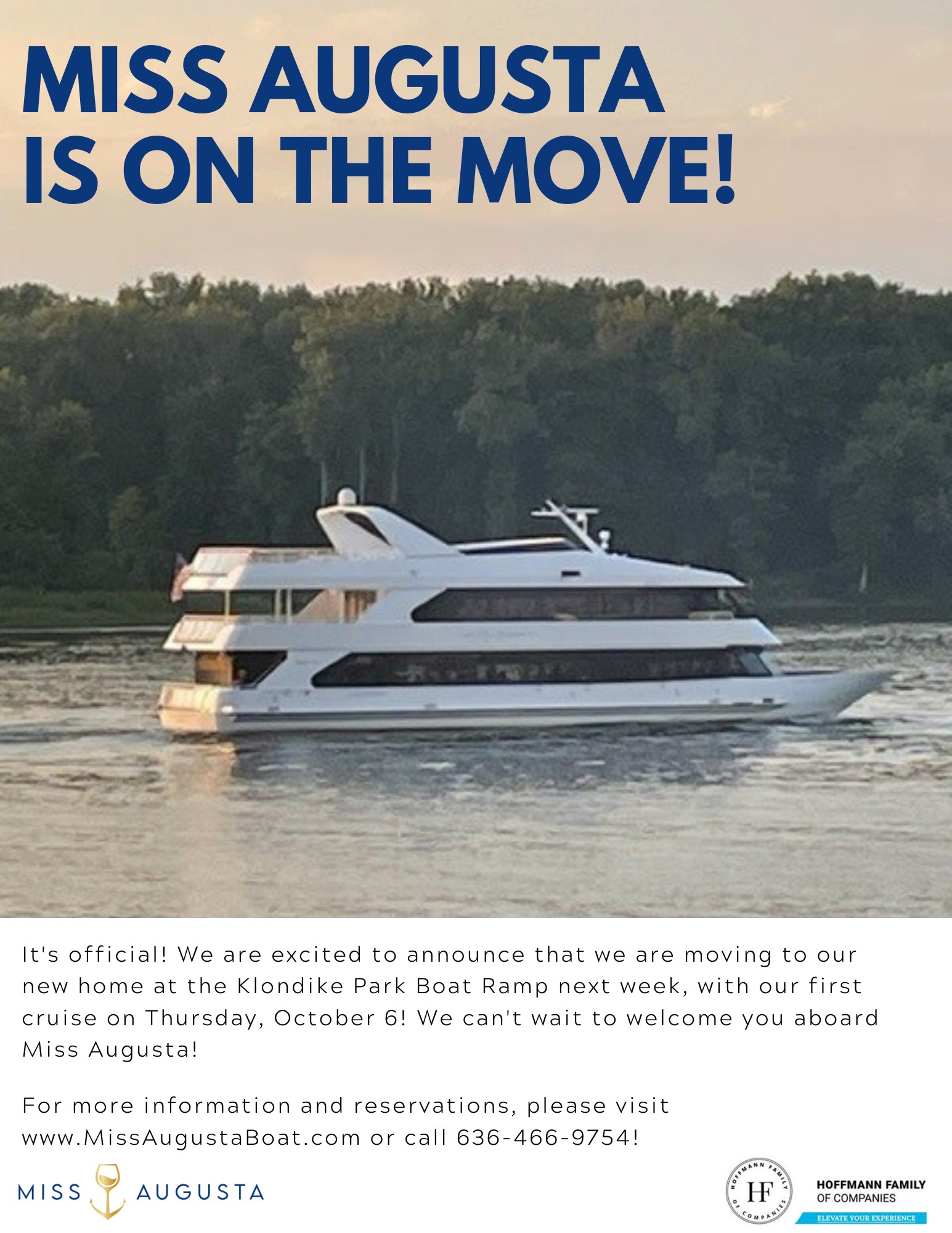 Big announcement! It's official!... - Miss Augusta Cruises | Facebook