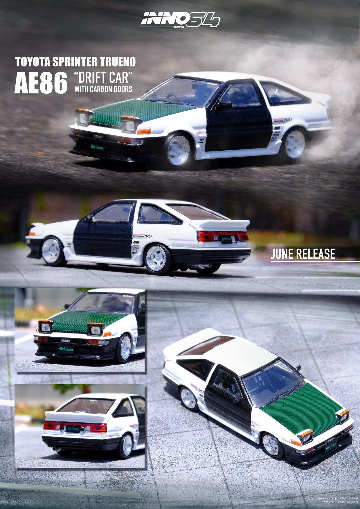 INNO64 NEW RELEASE ANNOUNCEMENT** Carbon doors attached made the