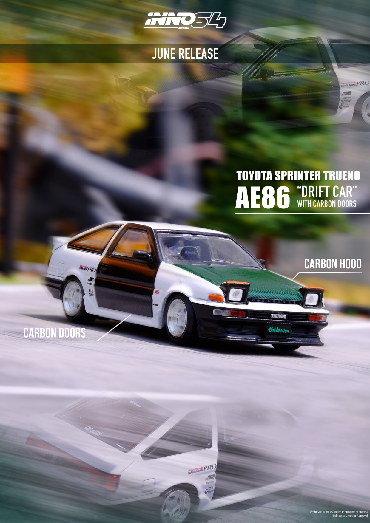 INNO64 NEW RELEASE ANNOUNCEMENT** Carbon doors attached made the