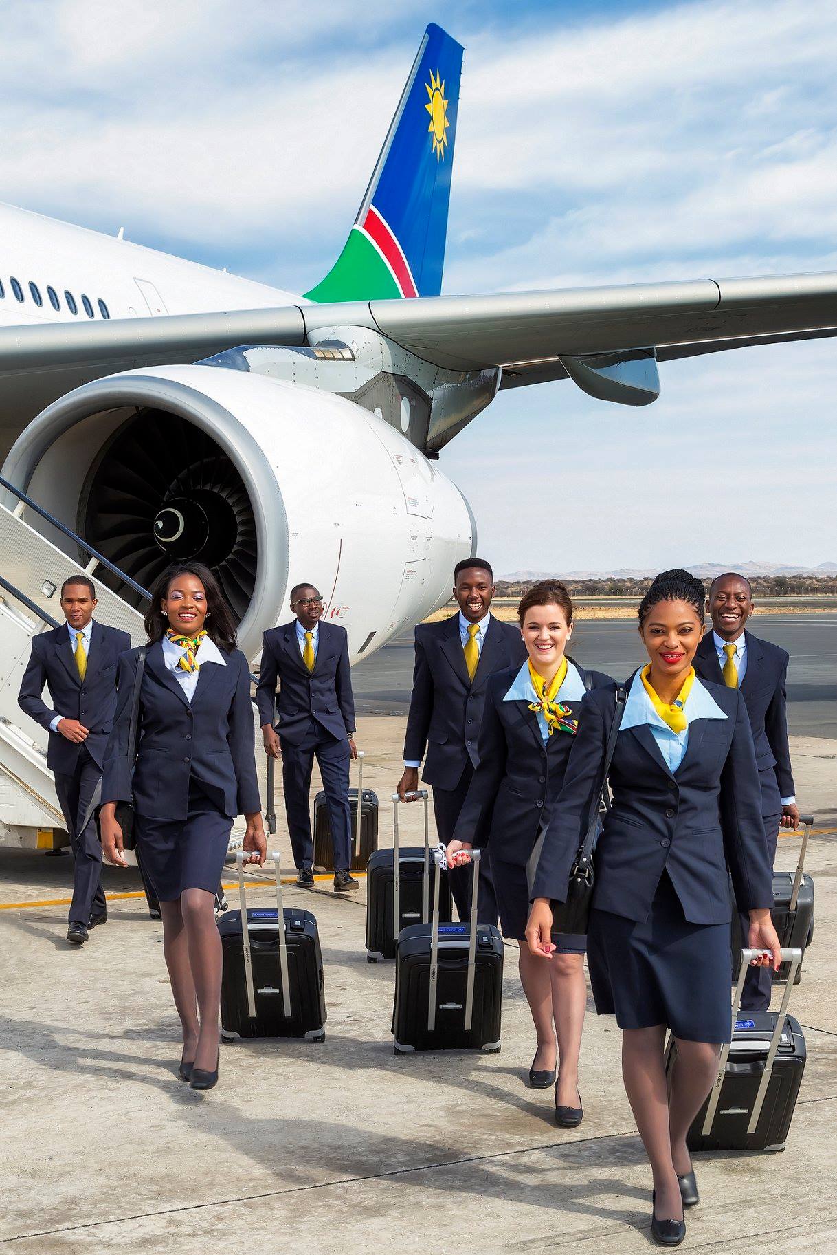 OneAfrica - A first for Namibia! All female crew fly...