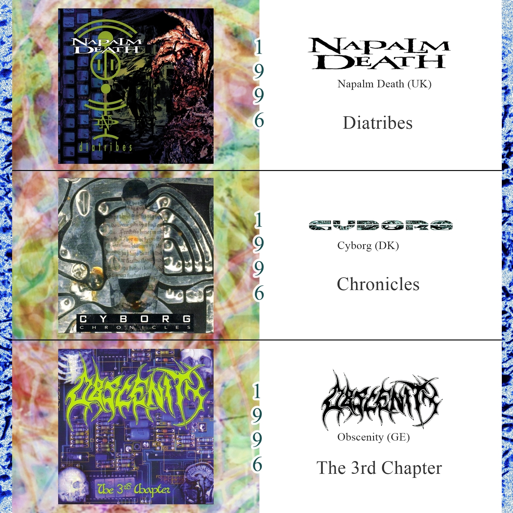 old school death metal releases 1996