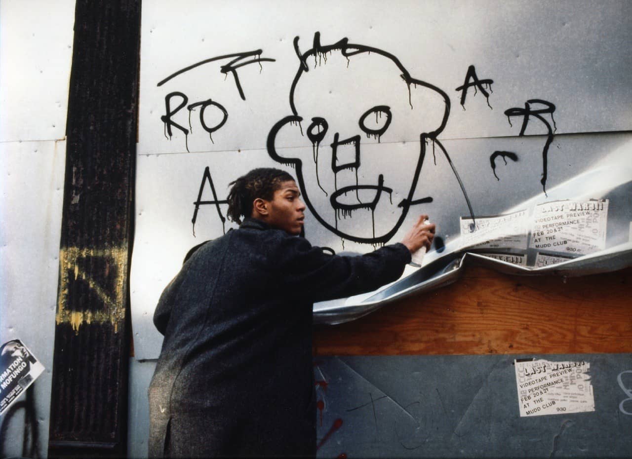 Jean-Michel Basquiat on the Set of “Downtown 81”. ?: Edo Bertoglio
