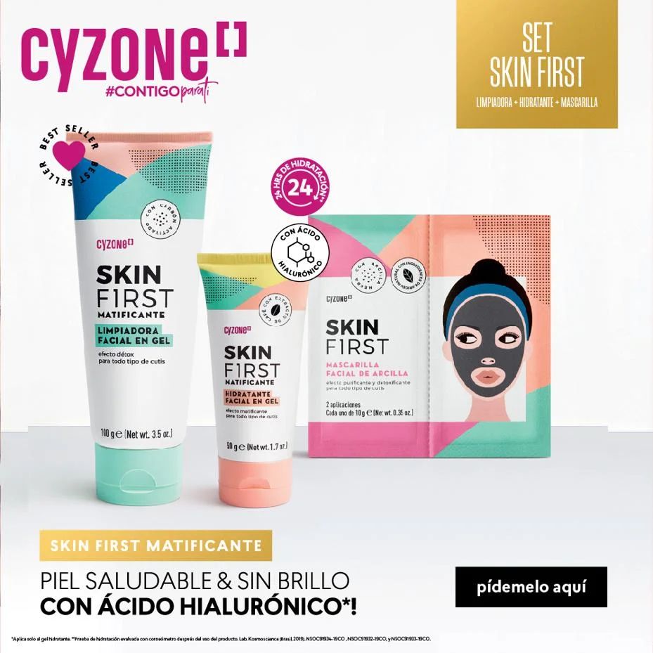 Cyzone Chile - Set Skin First para una piel saludable y...